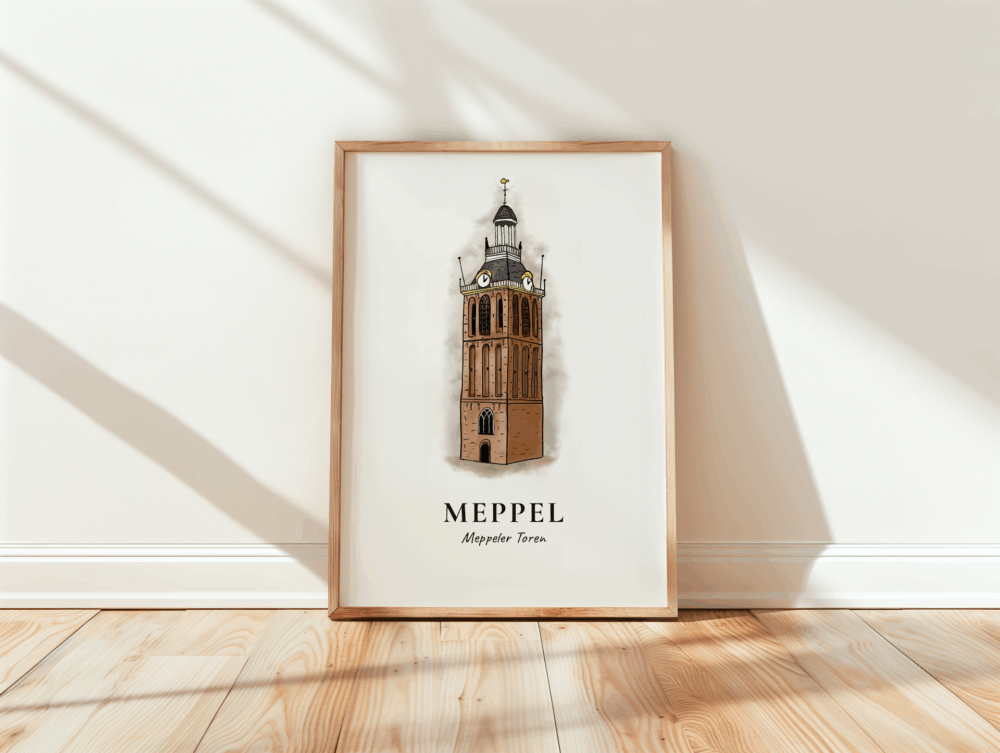 meppeler-toren-illustratie-print
