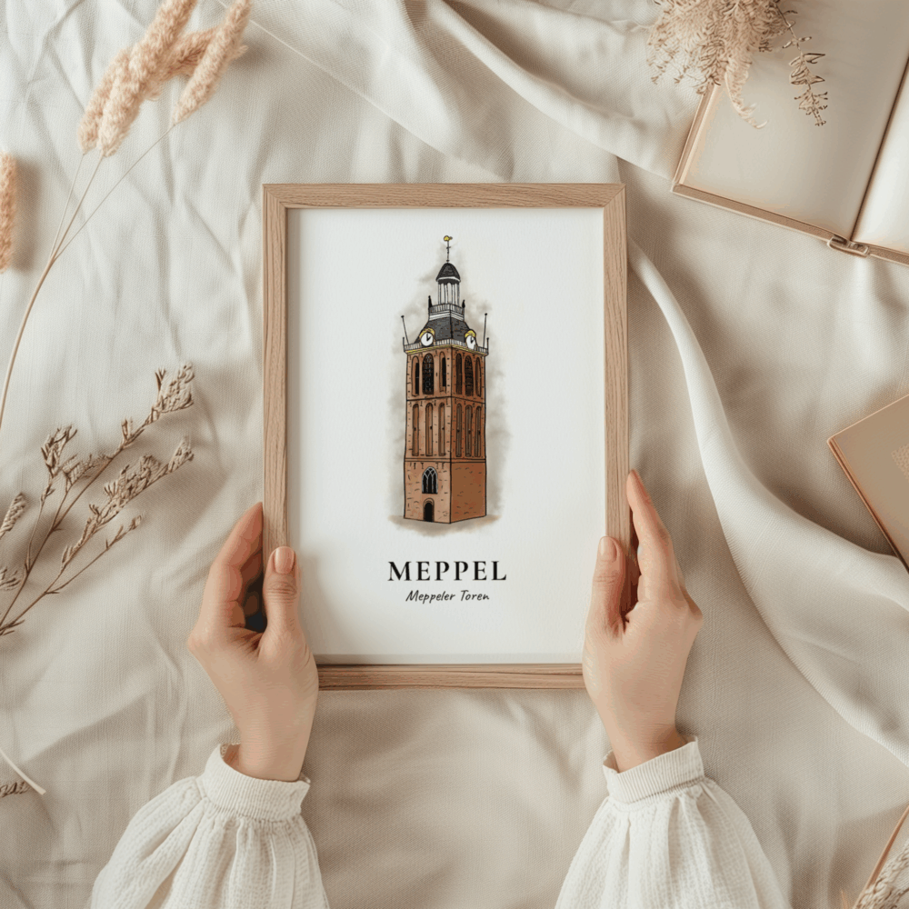 meppeler-toren-illustratie-print-handen